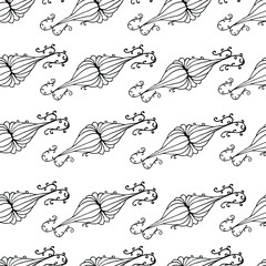 seamless pattern with Physalis