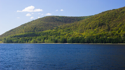The Volga and the Zhiguli Mountains (the Samara bend), Samara region.