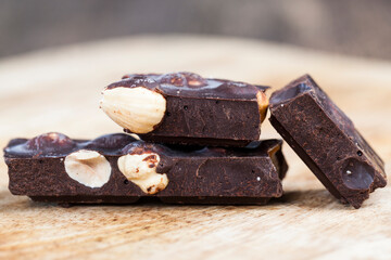 chocolate with hazelnuts