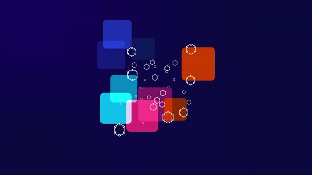Abstract pattern with the colourful geometric illustration.