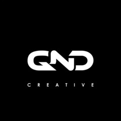 QND Letter Initial Logo Design Template Vector Illustration