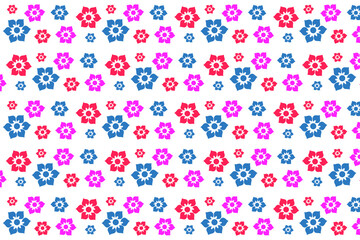 Fototapeta na wymiar Japanese Flower Pattern Background