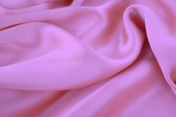 シルクのドレープ　ピンク