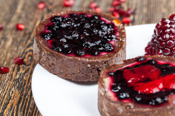 dessert of baked tartlets