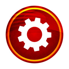 Process icon creative red round button illustration design