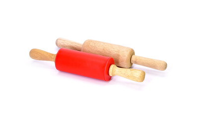 Rolling pin isolated on white background
