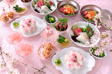 お花見ランチ　お花見御膳　さくら御膳　桜御膳　おうちでお花見