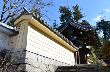 弘川寺　本坊の庫裡門　大阪府南河内郡