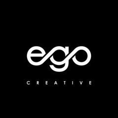 EGO Letter Initial Logo Design Template Vector Illustration - obrazy, fototapety, plakaty