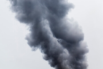 moke from industrial work