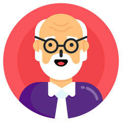 
Flat trendy editable vector of pupils

