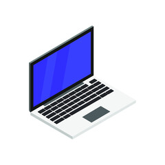 Isometric laptop