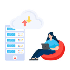 Fototapeta premium An illustration design of edge computing