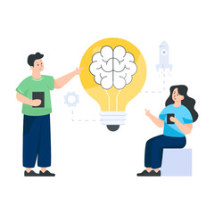 
Digital strategy flat illustration download 

