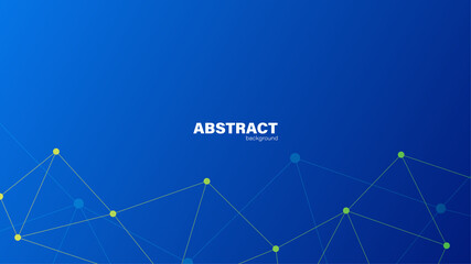 Abstract blue backgroundand lines, background with copy space for design, vector.