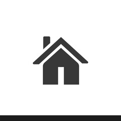 Fototapeta na wymiar House icon. Home Icon vector. Flat design. Isolated on a white background.