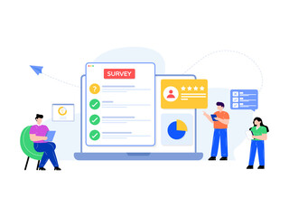 
A flat illustration of web ad in modern style 

