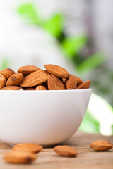 dry almonds without roasting or other processing