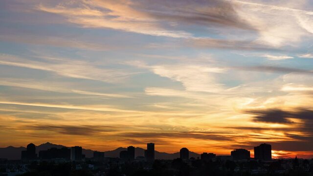 Phoenix, Arizona Midtown Skyline Sunset