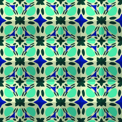  Geometric vector pattern with triangular elements. Seamless abstract ornament for wallpapers and backgrounds.
