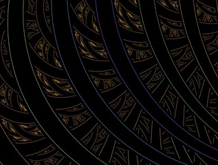 Imaginatory fractal background generated Image