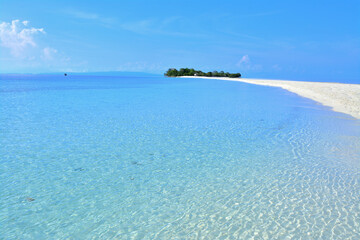 Borneo、mataking islandの素敵なビーチ