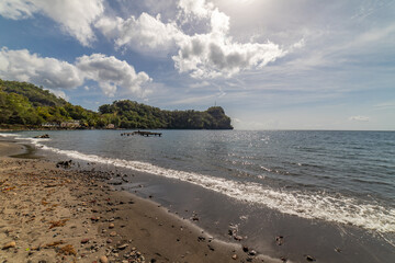 Saint Vincent ant the Grenadines, Wallilabou bay, boats