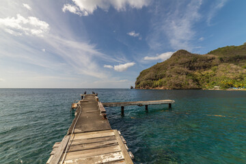 Saint Vincent ant the Grenadines, Wallilabou bay, boats