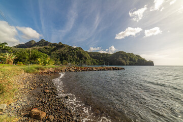 Saint Vincent ant the Grenadines, Wallilabou bay, boats