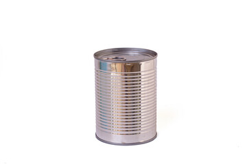 Can of food isolated with white background