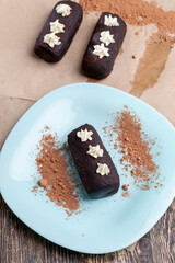 sponge cake , closeup