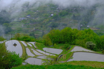 Japanese countryside landscape
