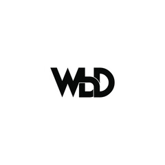 wbd letter original monogram logo design