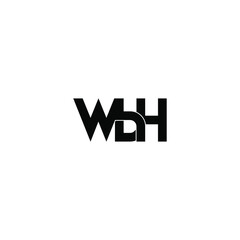 Obraz premium wbh letter original monogram logo design