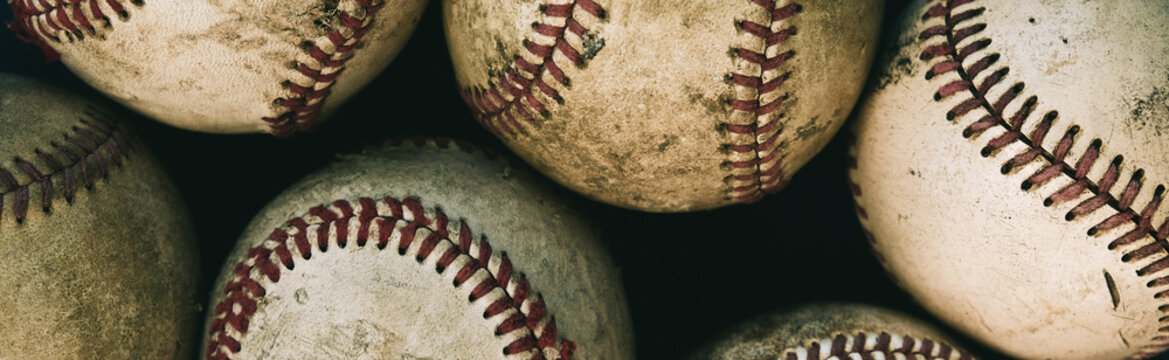 Full Frame Shot Of Baseball Balls