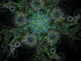 Imaginatory fractal background generated Image
