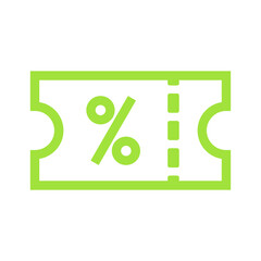 voucher coupon icon vector