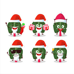 Santa Claus emoticons with rhubarb cartoon character