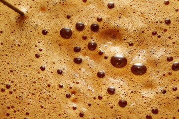 Coffee foam made from electric whisk