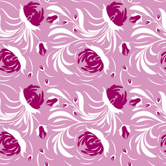 Fototapeta na wymiar Folk floral pattern. Flowers print. seamless pattern
