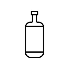 Bottle line icon. alcohol icon. Editable stroke. Design template vector