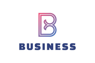 Letter B logo design 