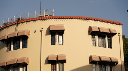 More than one hundred years old architectures and buildings located in Shanghai of the China