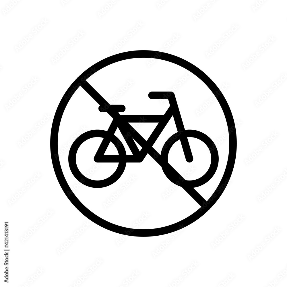 Poster restricted bicycle