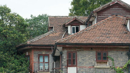More than one hundred years old architectures and buildings located in Shanghai of the China