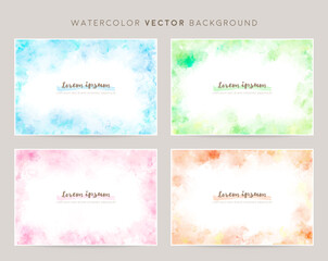 watercolor brush stroke frames for card