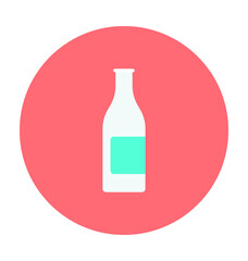 Bottle Colored Vector Icon