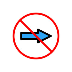 banned right arrow