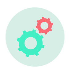 Gears Colored Vector Icon