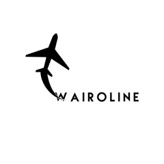 Wairoline, A minimal and unique Airline logo design vector. A unique idea for airline companies.